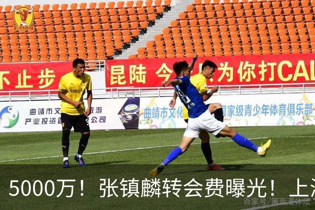5000万！张镇麟转会费曝光！上海队封神级大交易